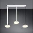 TARSIA 337810331 LED Κρεμαστό Φωτιστικό TRIO LIGHTING λευκό τρίφωτο