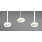 TARSIA 337810331 LED Κρεμαστό Φωτιστικό TRIO LIGHTING λευκό τρίφωτο