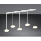 TARSIA 337810531 LED Κρεμαστό Φωτιστικό TRIO LIGHTING λευκό πεντάφωτο