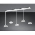 TARSIA 337810531 LED Κρεμαστό Φωτιστικό TRIO LIGHTING λευκό πεντάφωτο