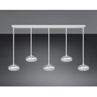 TARSIA 337810531 LED Κρεμαστό Φωτιστικό TRIO LIGHTING λευκό πεντάφωτο