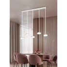 TARSIA 337810531 LED Κρεμαστό Φωτιστικό TRIO LIGHTING λευκό πεντάφωτο