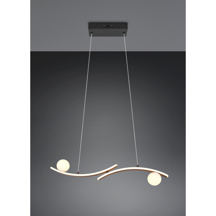 NAPOLI 337910232 LED Κρεμαστό Φωτιστικό TRIO LIGHTING μαύρο