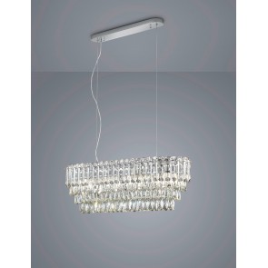 MALIZIA 367601006 Κρεμαστό Φωτιστικό TRIO LIGHTING χρωμέ πολυέλαιος