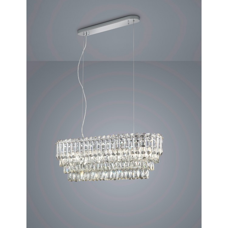 MALIZIA 367601006 Κρεμαστό Φωτιστικό TRIO LIGHTING χρωμέ πολυέλαιος