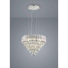 MALIZIA 367601206 Κρεμαστό Φωτιστικό TRIO LIGHTING χρωμέ πολυέλαιος