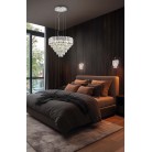 MALIZIA 367601206 Κρεμαστό Φωτιστικό TRIO LIGHTING χρωμέ πολυέλαιος