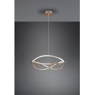 CHARIVARI 321210108 φωτιστικό κρεμαστό LED TRIO LIGHTING ορείχαλκος ματ