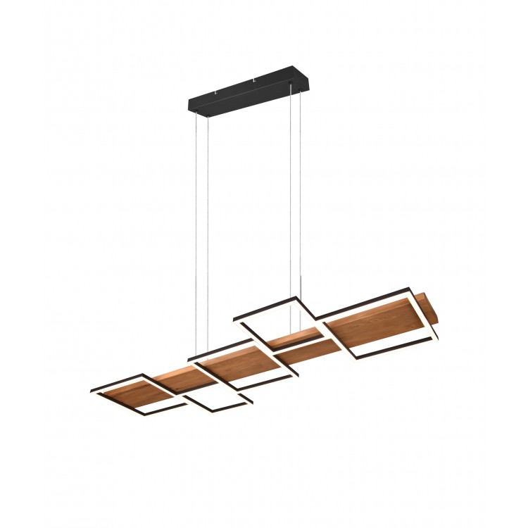 HARPER 322910532 φωτιστικό κρεμαστό LED TRIO LIGHTING μαύρο ματ