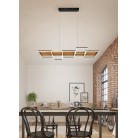 HARPER 322910532 φωτιστικό κρεμαστό LED TRIO LIGHTING μαύρο ματ
