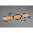 HARPER 322910532 φωτιστικό κρεμαστό LED TRIO LIGHTING μαύρο ματ