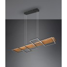 HARPER 322910532 φωτιστικό κρεμαστό LED TRIO LIGHTING μαύρο ματ