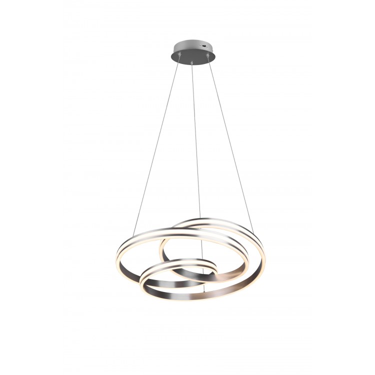 NURIA 326210107 φωτιστικό κρεμαστό LED TRIO LIGHTING νίκελ ματ
