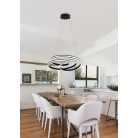 NURIA 326210132 φωτιστικό κρεμαστό LED TRIO LIGHTING μαύρο ματ