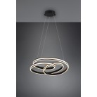 NURIA 326210132 φωτιστικό κρεμαστό LED TRIO LIGHTING μαύρο ματ