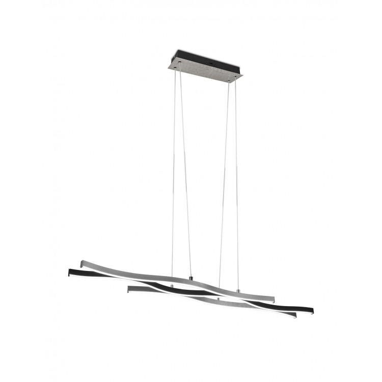 BLAZE 341210305 φωτιστικό κρεμαστό LED TRIO LIGHTING βουρτσισμένο αλουμίνιο