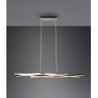 BLAZE 341210305 φωτιστικό κρεμαστό LED TRIO LIGHTING βουρτσισμένο αλουμίνιο
