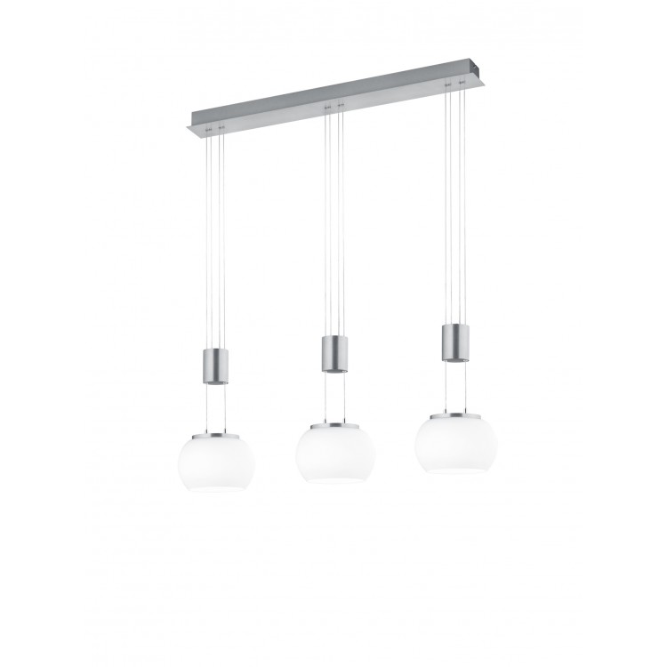 MADISON 342010307 φωτιστικό κρεμαστό LED TRIO LIGHTING νίκελ ματ