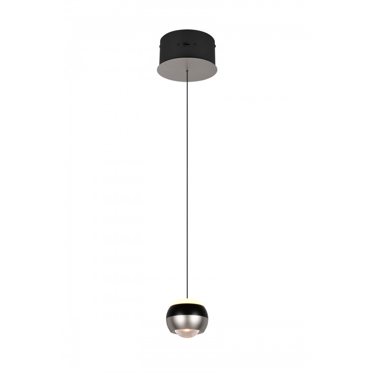 ORBIT 344410107 φωτιστικό κρεμαστό LED TRIO LIGHTING -TRIO SELECT νίκελ ματ
