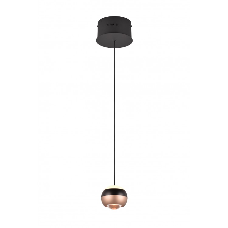 ORBIT 344410132 φωτιστικό κρεμαστό LED TRIO LIGHTING -TRIO SELECT μαύρο ματ