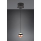 ORBIT 344410132 φωτιστικό κρεμαστό LED TRIO LIGHTING -TRIO SELECT μαύρο ματ