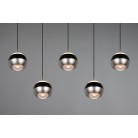 ORBIT 344410507 φωτιστικό κρεμαστό LED TRIO LIGHTING -TRIO SELECT νίκελ ματ