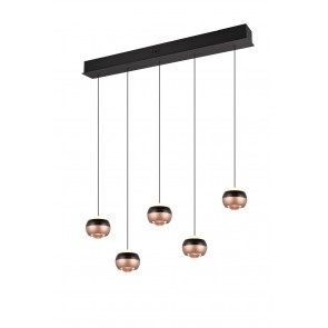 ORBIT 344410532 φωτιστικό κρεμαστό LED TRIO LIGHTING -TRIO SELECT μαύρο ματ