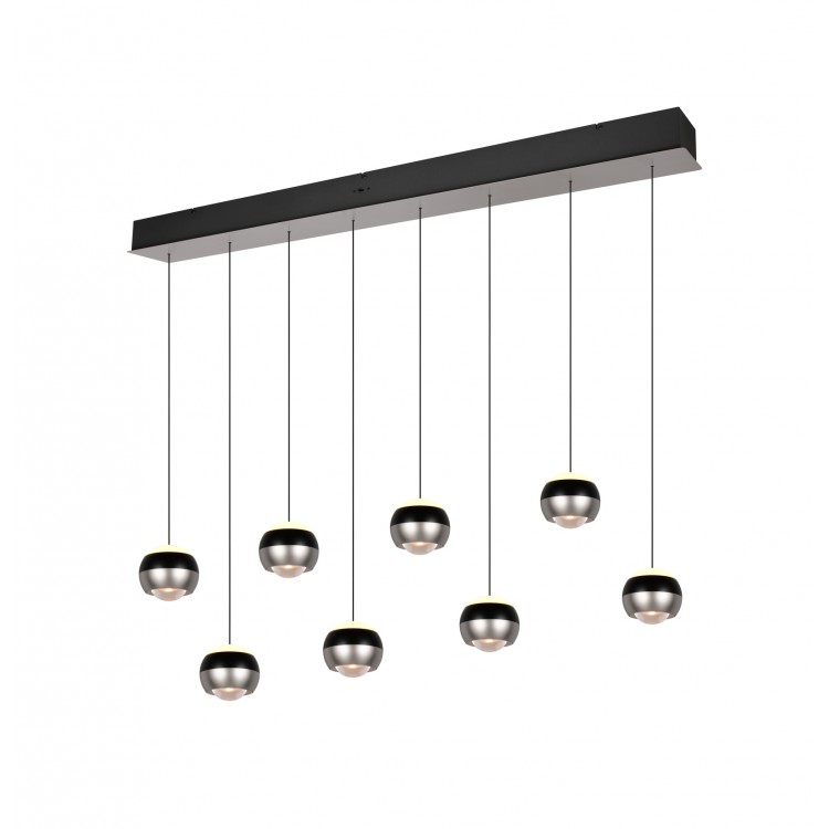 ORBIT 344410807 φωτιστικό κρεμαστό LED TRIO LIGHTING -TRIO SELECT νίκελ ματ