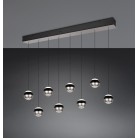 ORBIT 344410807 φωτιστικό κρεμαστό LED TRIO LIGHTING -TRIO SELECT νίκελ ματ