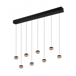 ORBIT 344410832 φωτιστικό κρεμαστό LED TRIO LIGHTING -TRIO SELECT μαύρο ματ