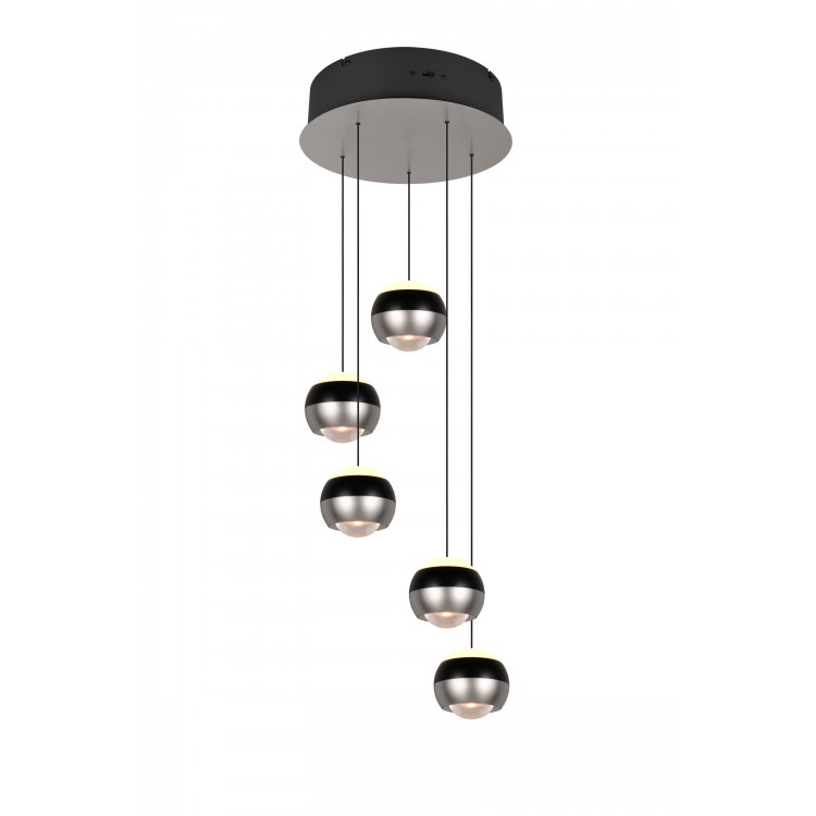 ORBIT 344430507 φωτιστικό κρεμαστό LED TRIO LIGHTING -TRIO SELECT νίκελ ματ