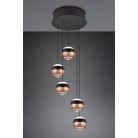 ORBIT 344430532 φωτιστικό κρεμαστό LED TRIO LIGHTING -TRIO SELECT μαύρο ματ