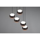 ORBIT 344430532 φωτιστικό κρεμαστό LED TRIO LIGHTING -TRIO SELECT μαύρο ματ