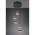 ORBIT 344430532 φωτιστικό κρεμαστό LED TRIO LIGHTING -TRIO SELECT μαύρο ματ