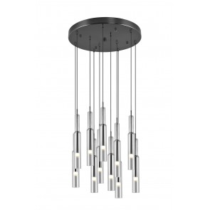 LUCENT 344531120 φωτιστικό κρεμαστό LED TRIO LIGHTING -TRIO SELECT μαύρο-χρωμέ