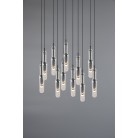 LUCENT 344531120 φωτιστικό κρεμαστό LED TRIO LIGHTING -TRIO SELECT μαύρο-χρωμέ