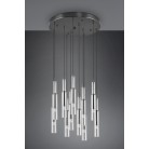 LUCENT 344531120 φωτιστικό κρεμαστό LED TRIO LIGHTING -TRIO SELECT μαύρο-χρωμέ