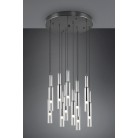 LUCENT 344531120 φωτιστικό κρεμαστό LED TRIO LIGHTING -TRIO SELECT μαύρο-χρωμέ