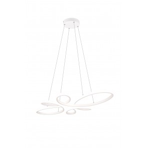 FLY 345619131 φωτιστικό κρεμαστό LED TRIO LIGHTING λευκό ματ