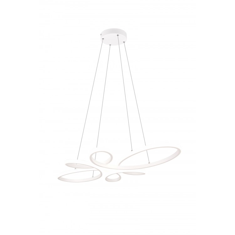 FLY 345619131 φωτιστικό κρεμαστό LED TRIO LIGHTING λευκό ματ