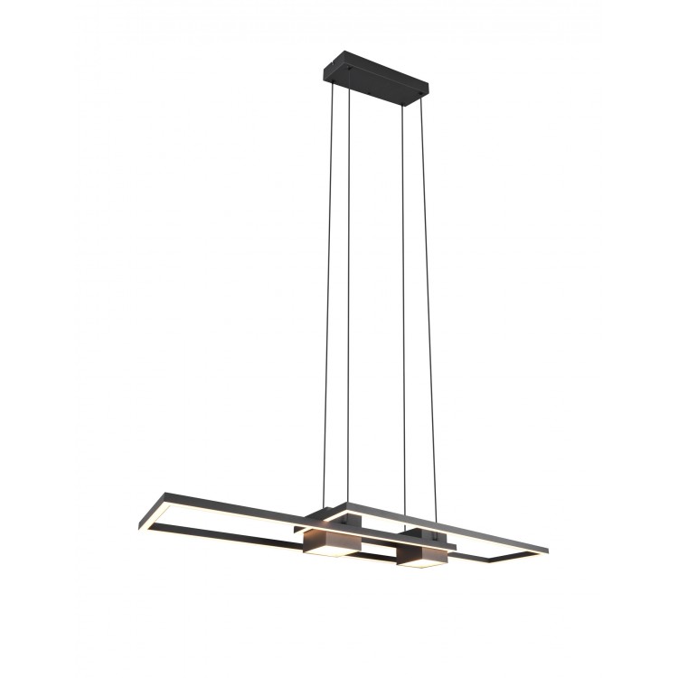 ALBANY 347710432 φωτιστικό κρεμαστό LED TRIO LIGHTING μαύρο ματ
