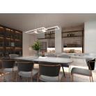 ALBANY 347710465 φωτιστικό κρεμαστό LED TRIO LIGHTING καφέ