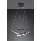 DARVIN 349110132 φωτιστικό κρεμαστό LED TRIO LIGHTING μαύρο ματ