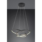 DARVIN 349110132 φωτιστικό κρεμαστό LED TRIO LIGHTING μαύρο ματ
