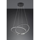 DARVIN 349119132 φωτιστικό κρεμαστό LED TRIO LIGHTING μαύρο ματ