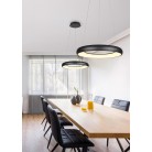 CARDONA 349616032 φωτιστικό κρεμαστό LED TRIO LIGHTING μαύρο ματ