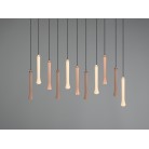 FIATO 352011117 φωτιστικό κρεμαστό LED TRIO LIGHTING μαύρο ματ