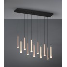 FIATO 352011117 φωτιστικό κρεμαστό LED TRIO LIGHTING μαύρο ματ