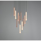 FIATO 352091117 φωτιστικό κρεμαστό LED TRIO LIGHTING μαύρο ματ