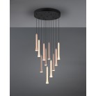 FIATO 352091117 φωτιστικό κρεμαστό LED TRIO LIGHTING μαύρο ματ